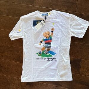 Ralph Lauren White Graphic tennis Tee women’s xs